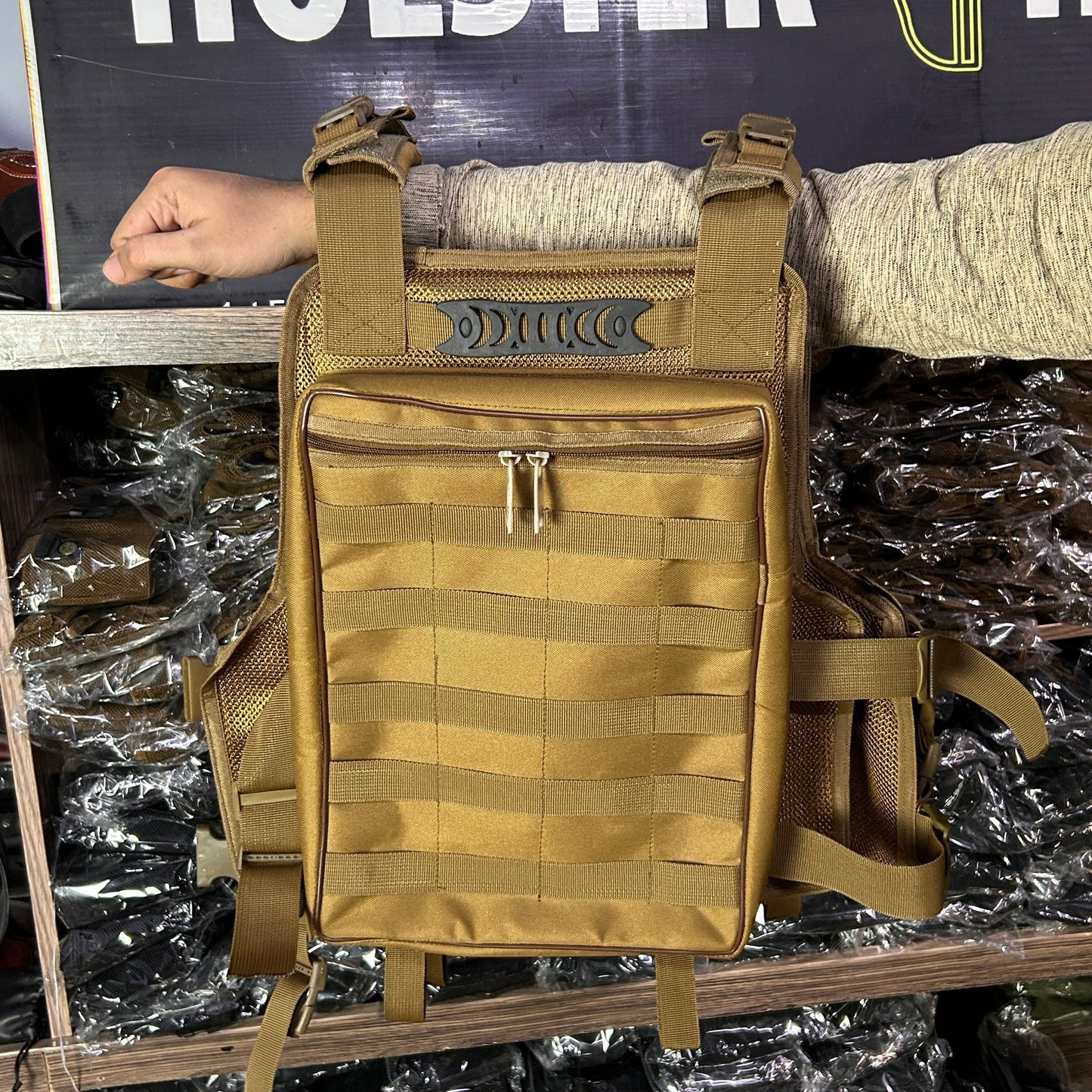 HolsterHub Premium Bullet Proof Jacket – Slots For 3 Plate, Rifle Mag, Walkie & Pistol Pouch