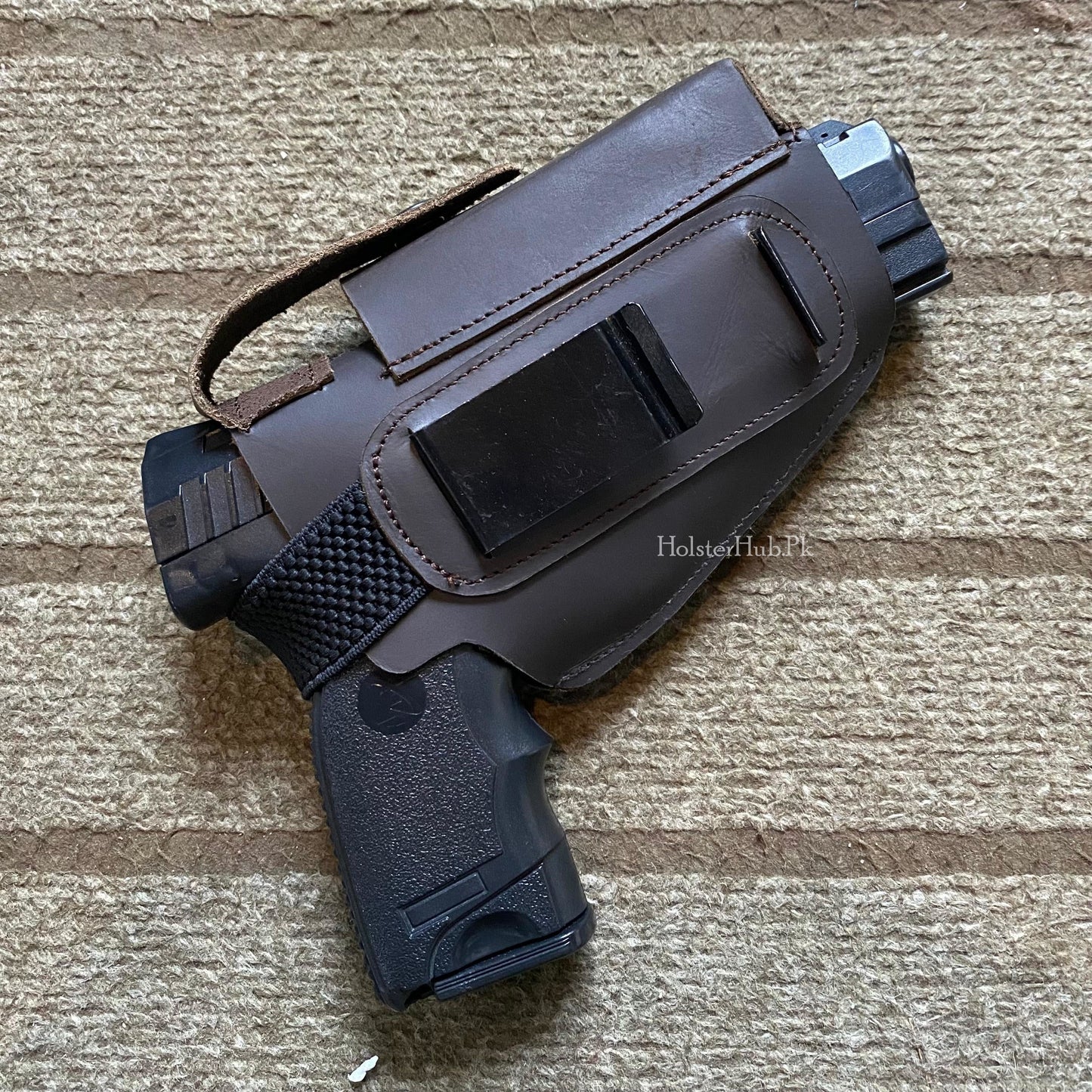 Dual Side Leather Made (Inner & Outer Waist) Pstl Cary Pouch for 9mm only | PC-08 D.S Leather