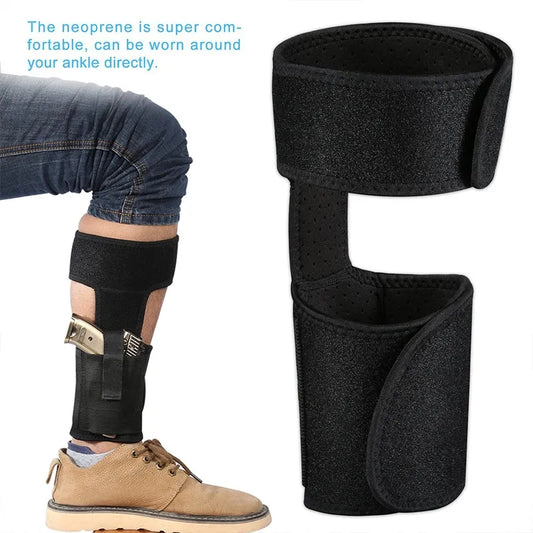 SecureDraw Ankle Holster with Magz Pouch - Concealed Carry Comfort and Versatility