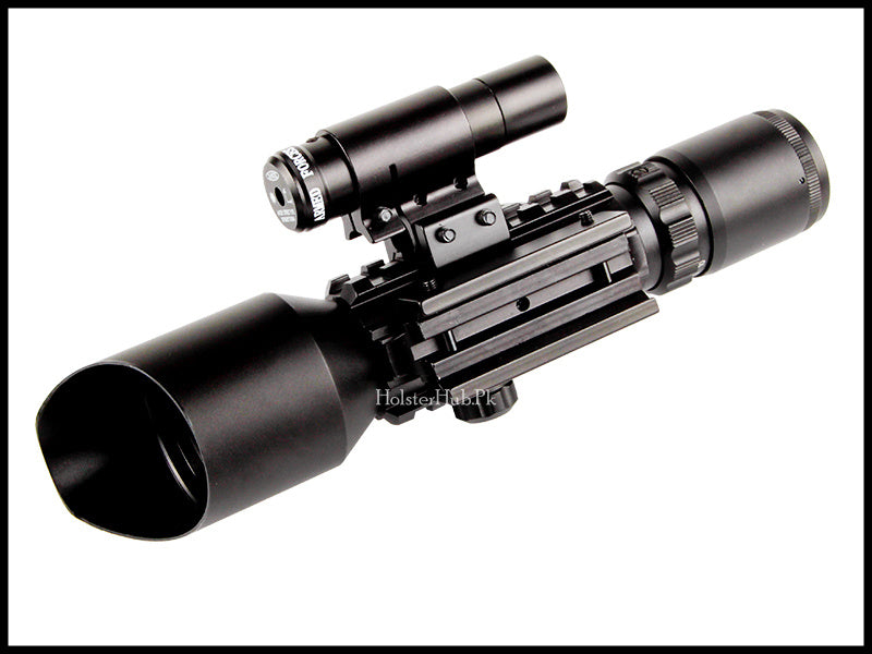 Optical Sight LS3-10x42E Scope with Red Laser