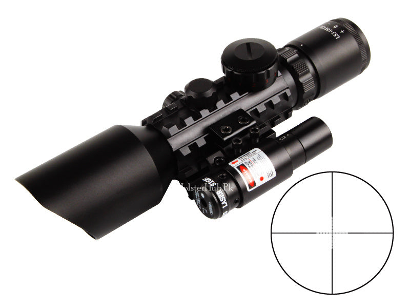 Optical Sight LS3-10x42E Scope with Red Laser