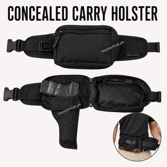 HolsterHub’s Concealed Carry Waist Holster | Rapid-Access EDC Pouch