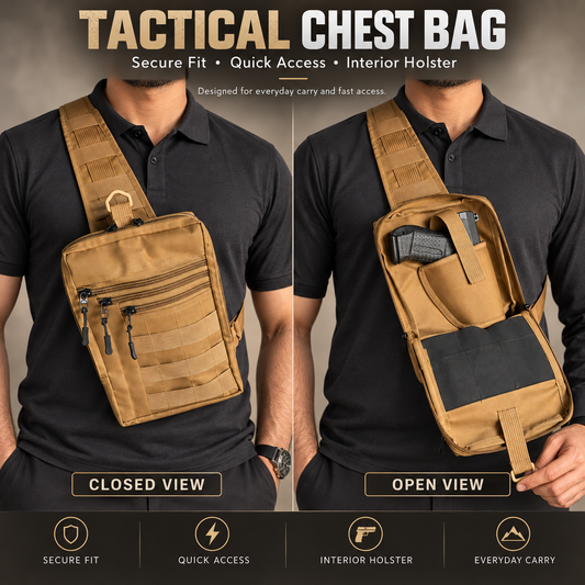 HolsterHub's Tactical Chest Bag | Concealed Carry & EDC Sling 🔥 Free Home Delivery!