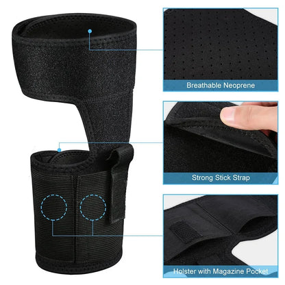 Ankle Holster with Magz Pouch - Concealed Carry Comfort and Versatility
