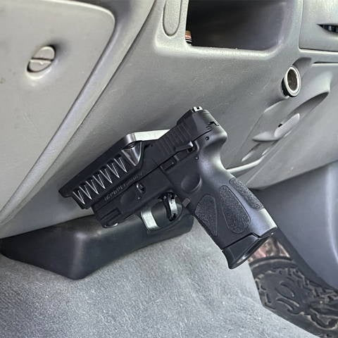 Magnetic Mount with Auto Loader For All 9MM Pstls | Car Holster