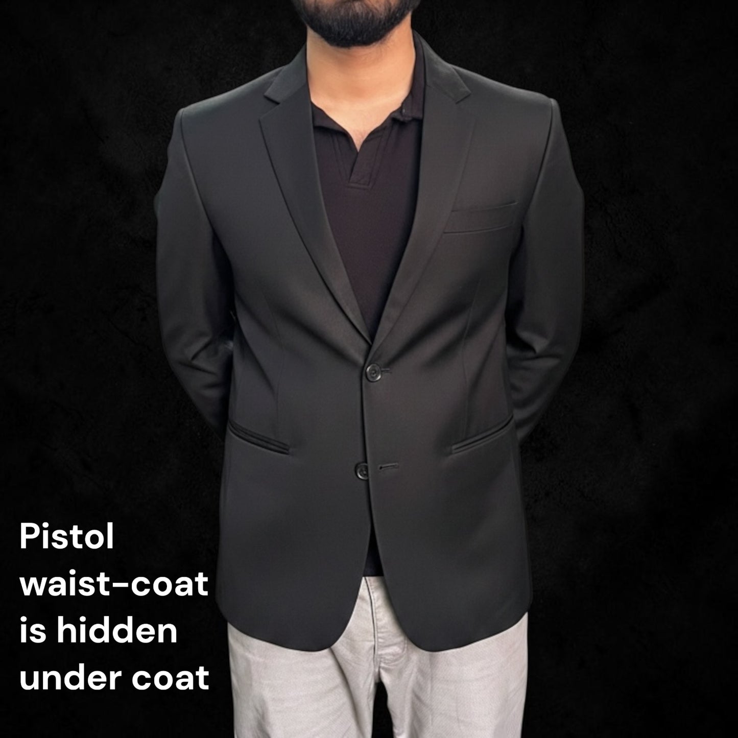 Hidden Waist-Coat for all type of Pistols Space for 2 magazines and 1 Pistol