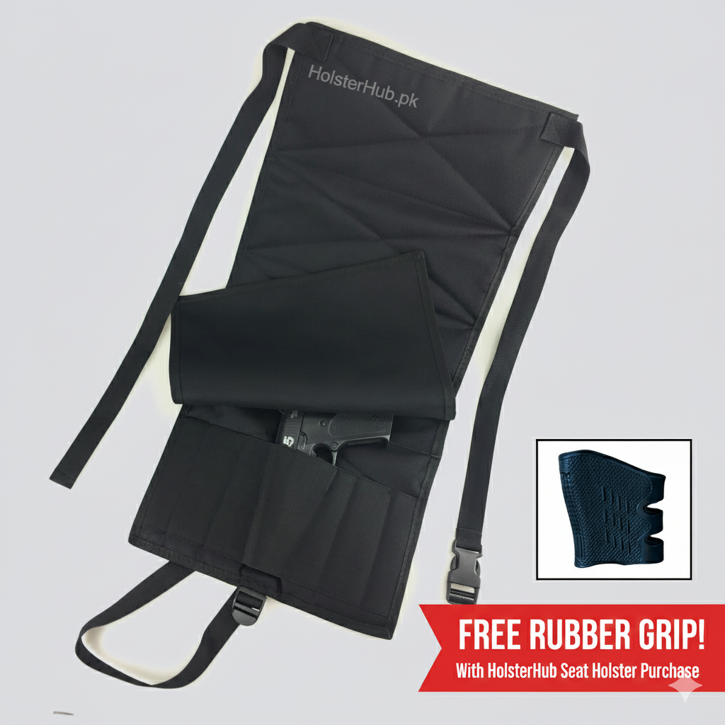 Holster Hub's Premium Seat Holster Best for Car & Office Chair 🔥 With FREE Rubber Grip!
