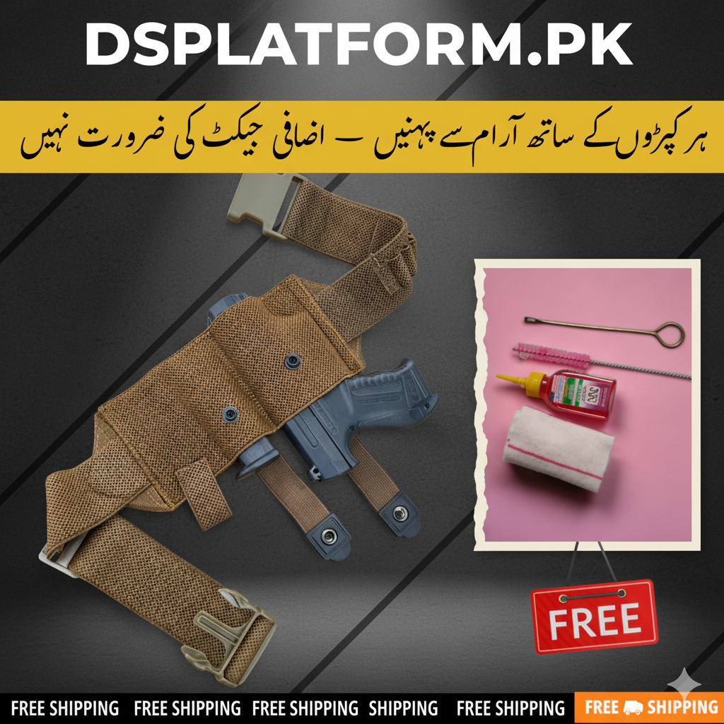 🔥 Belly Belt Elastic Holster — Har Pistl Par Aasan aur Secure Fit! 🔥