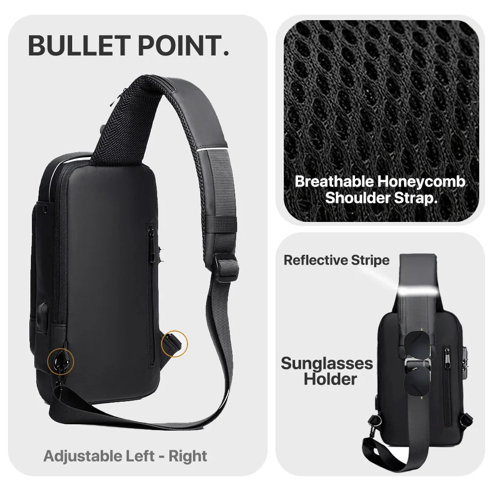 Anti-theft Crossbody Sling Bag Waterproof