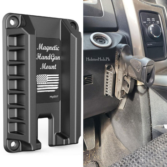 Magnetic Mount with Auto Loader For All 9MM Pstls | Car Holster