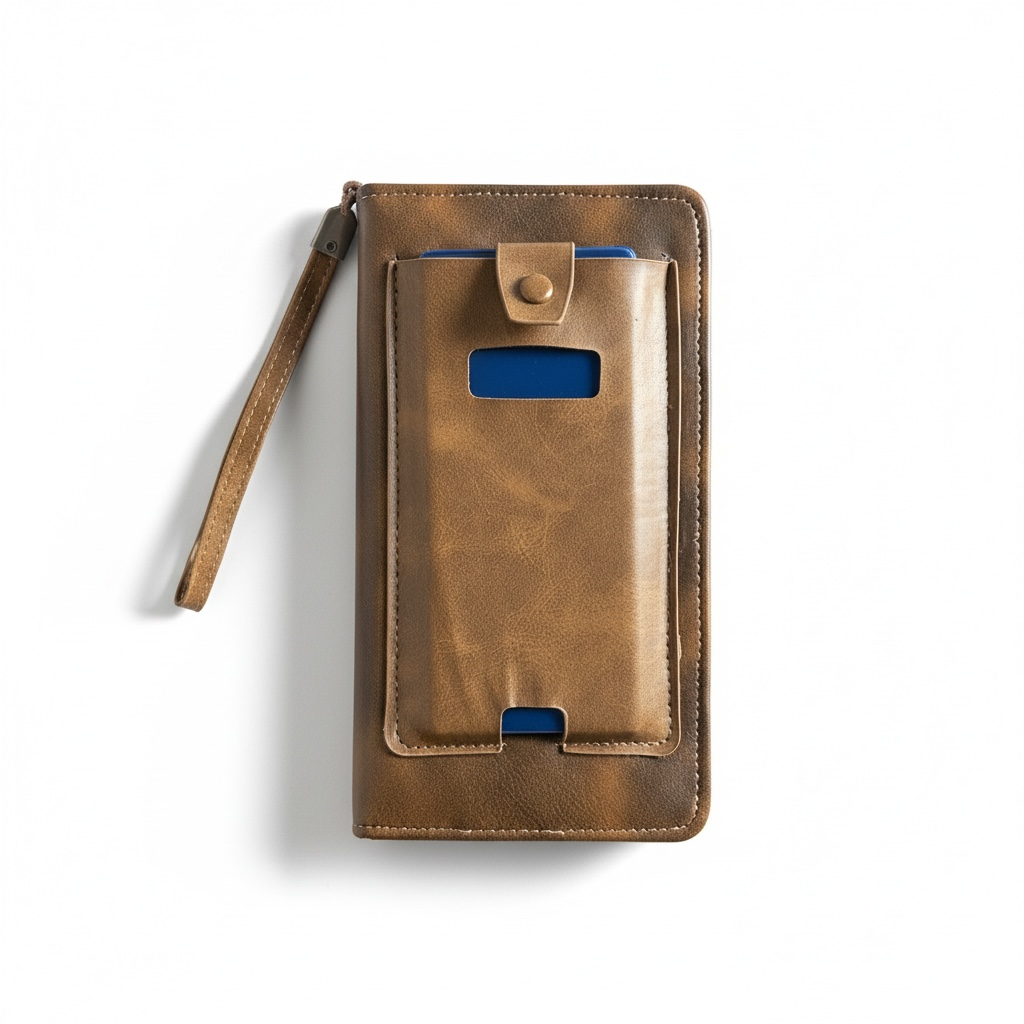 🔥FLAT 35% OFF | Men’s Leather Zipper Wallet and Mobile Holder | Limited Stock ⚠️