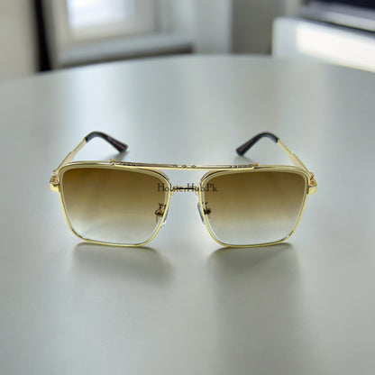 Dior Gold Frame Aviator Sunglases