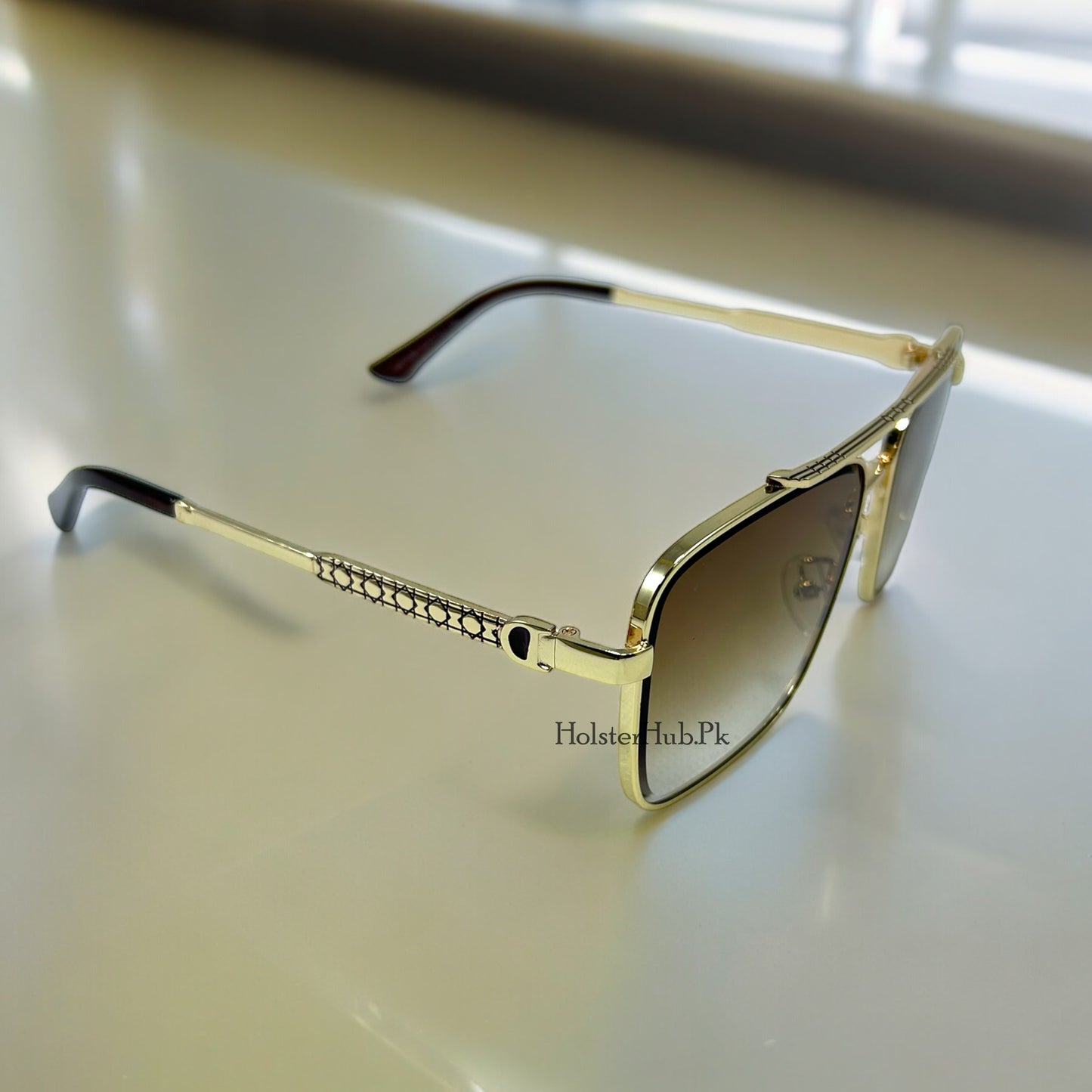 Dior Gold Frame Aviator Sunglases