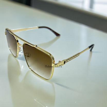 Dior Gold Frame Aviator Sunglases