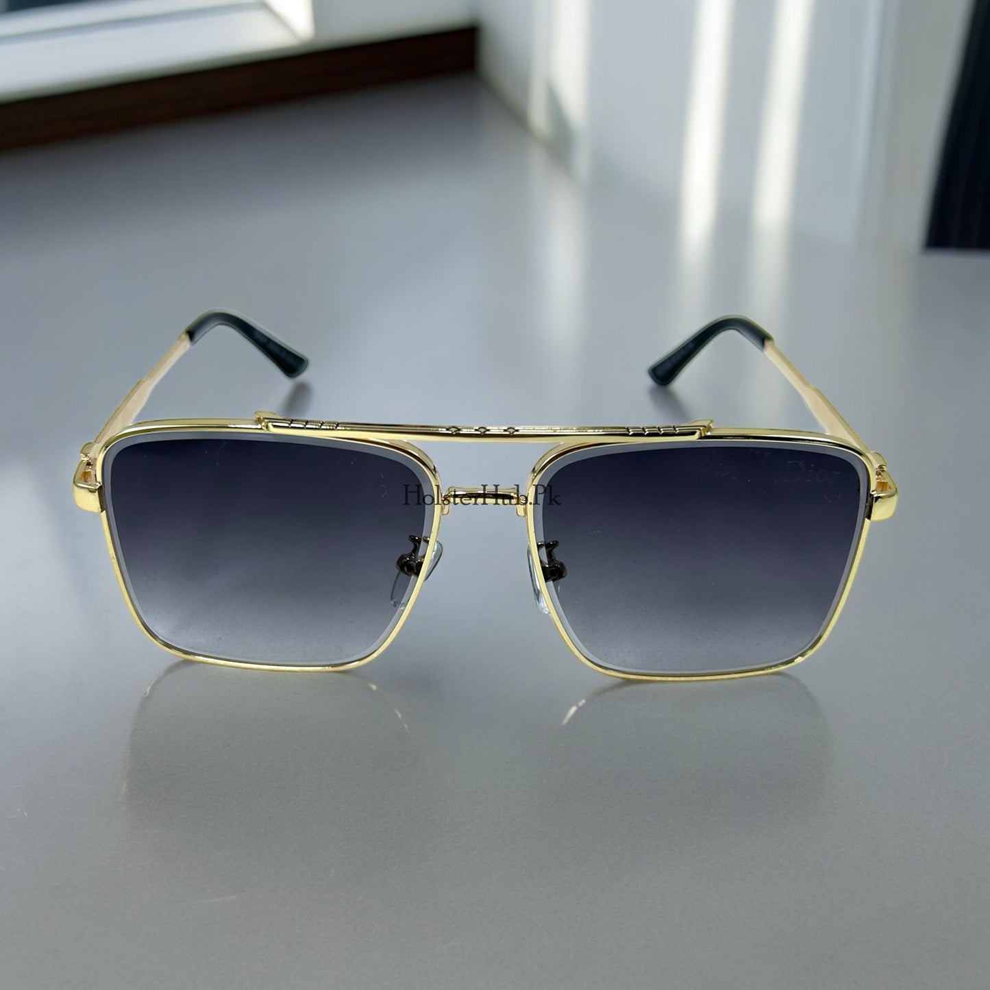 Dior Gold Frame Aviator Sunglases