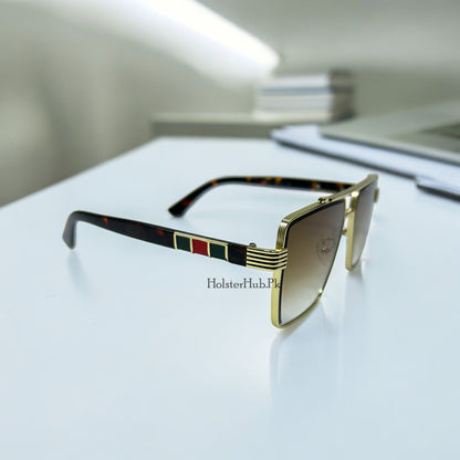 Gucci Metal Frame Sunglasses for Men and Boys