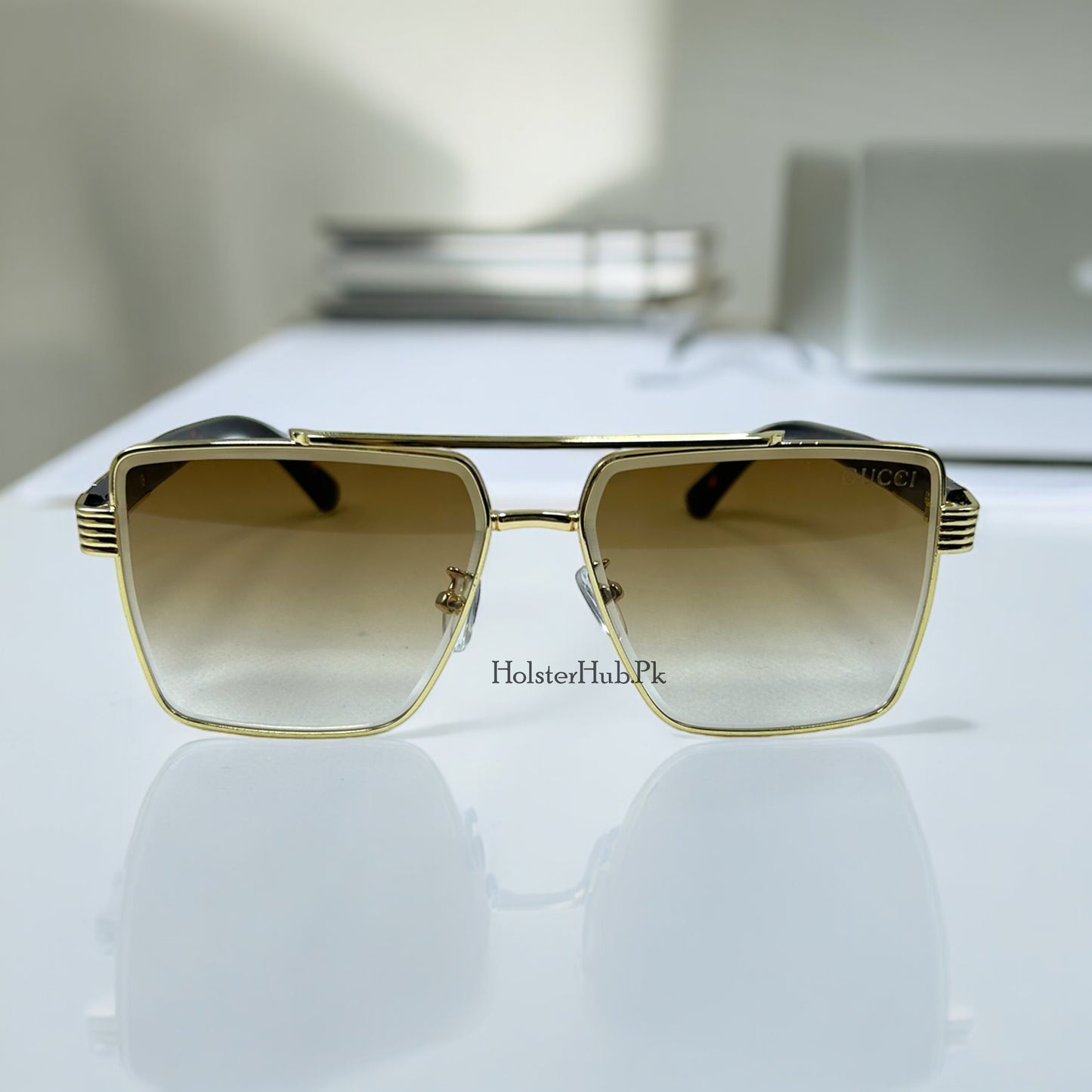 Gucci Metal Frame Sunglasses for Men and Boys