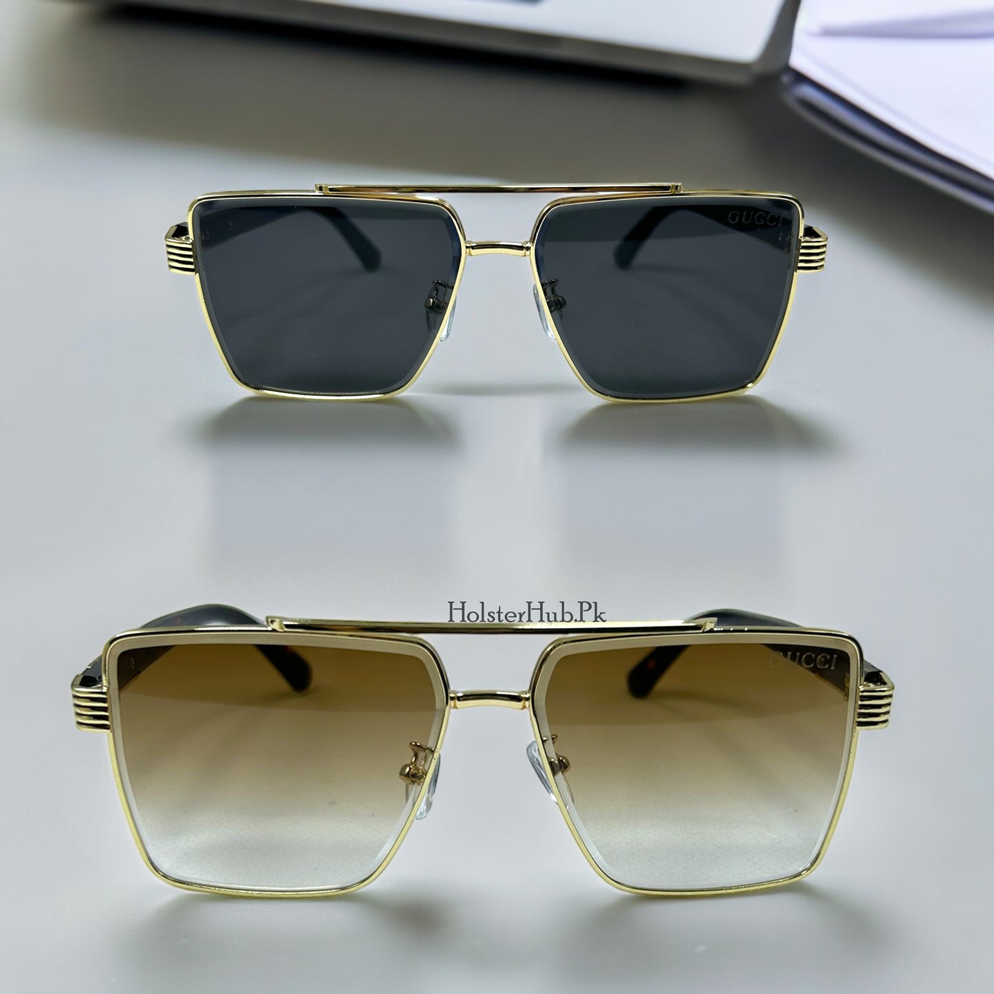 Gucci Metal Frame Sunglasses for Men and Boys