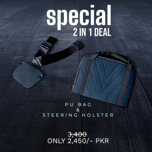 Special 2 in 1 Deal - PU Bag + Steering Holster