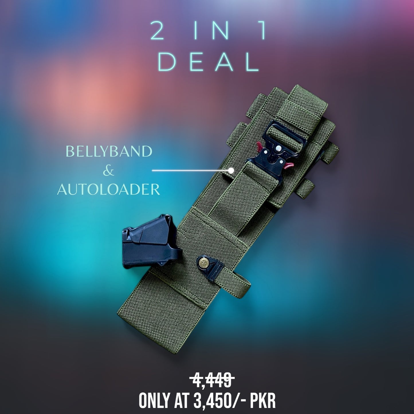 2 in 1 Deal - Belly band Holster & Universal Auto Loader For All Type of Pstls