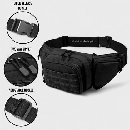 Tactical Waist Pack Nylon Bodypack - Outdoor Sports Pouch