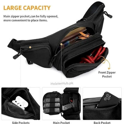 Tactical Waist Pack Nylon Bodypack - Outdoor Sports Pouch