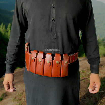 5 Mag Unique Design Handmade Leather Holster | (PC-05)