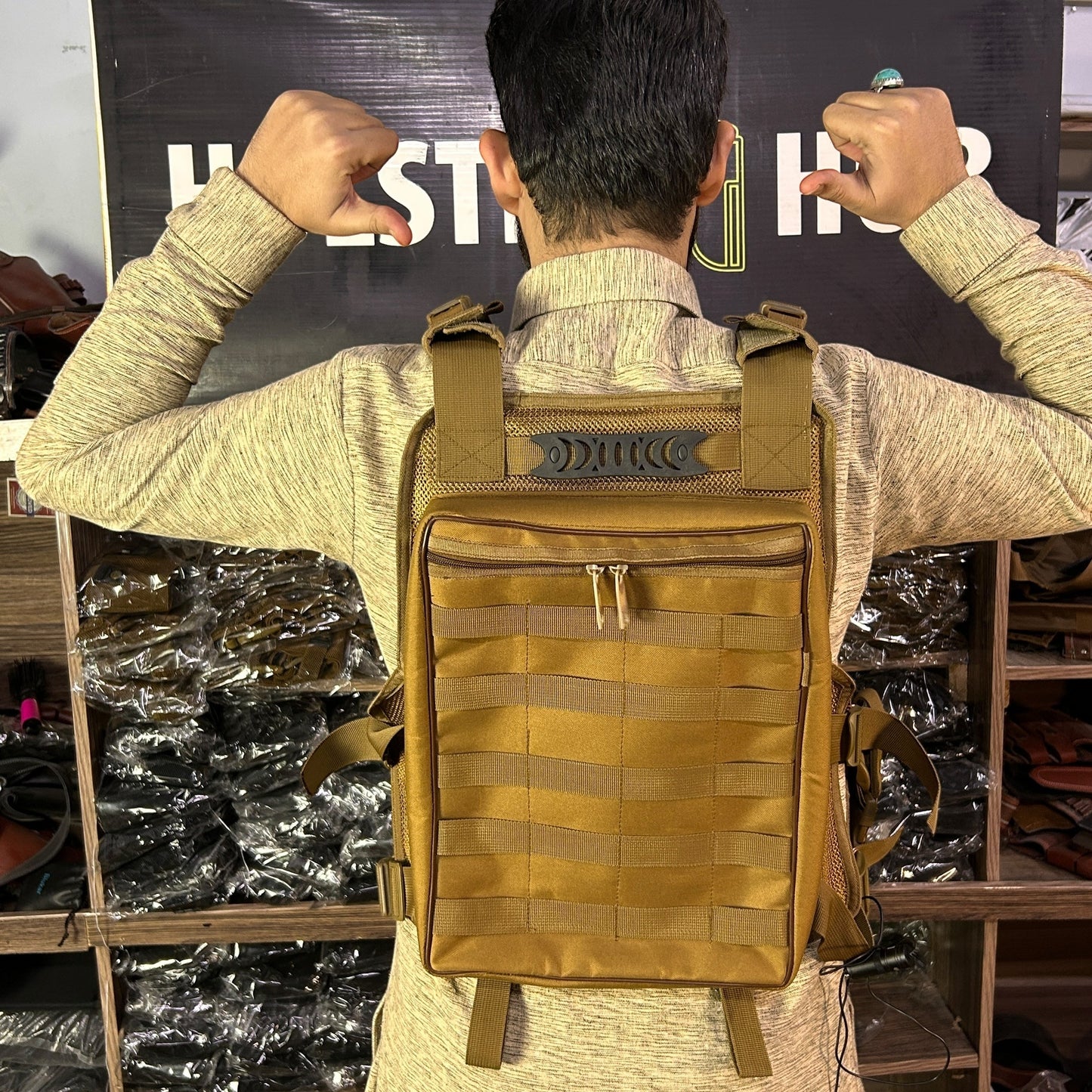 HolsterHub Premium Bullet Proof Jacket –  Slots For 3 Plate, Rifle Mag, Walkie & Pistol Pouch