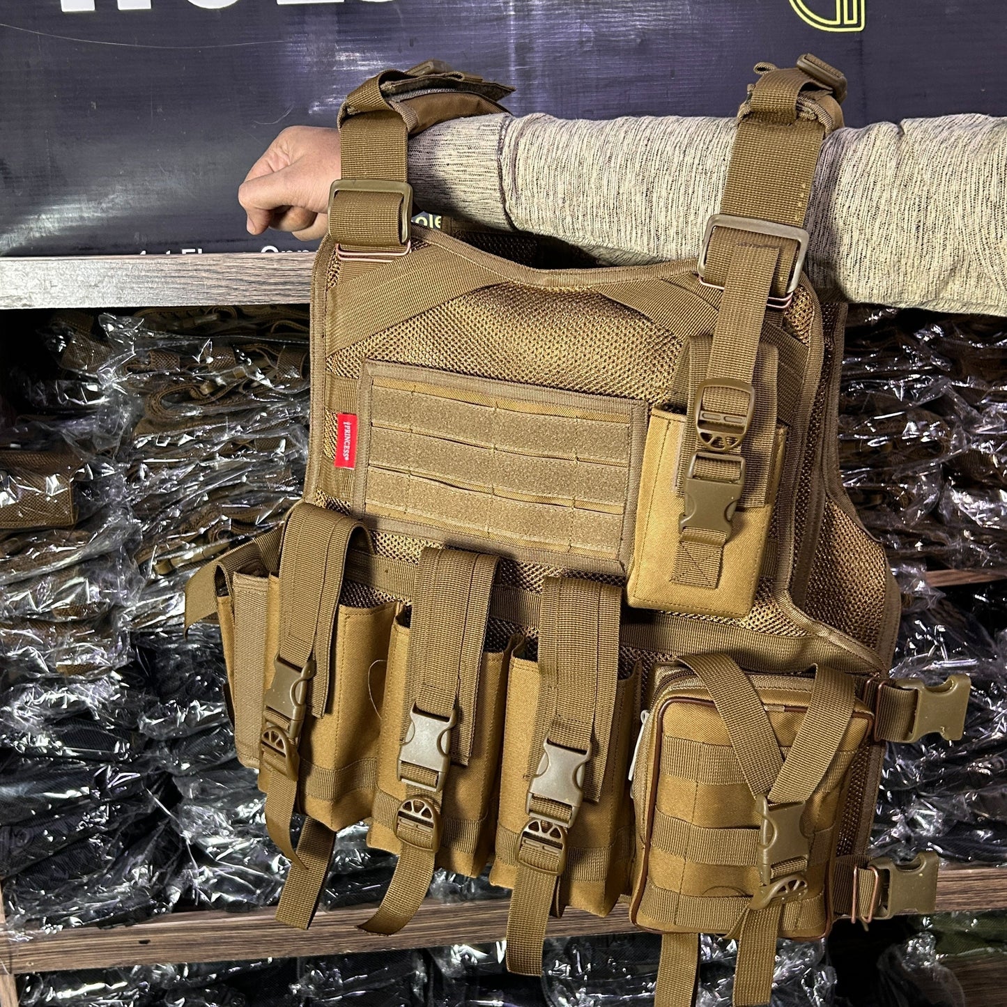 HolsterHub Premium Bullet Proof Jacket –  Slots For 3 Plate, Rifle Mag, Walkie & Pistol Pouch