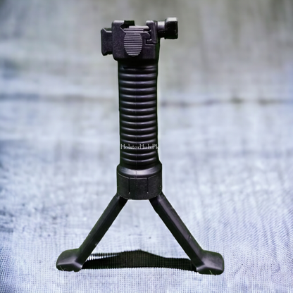 Polymer Handguard Grip with Built-In Bipod for Picatinny Rail