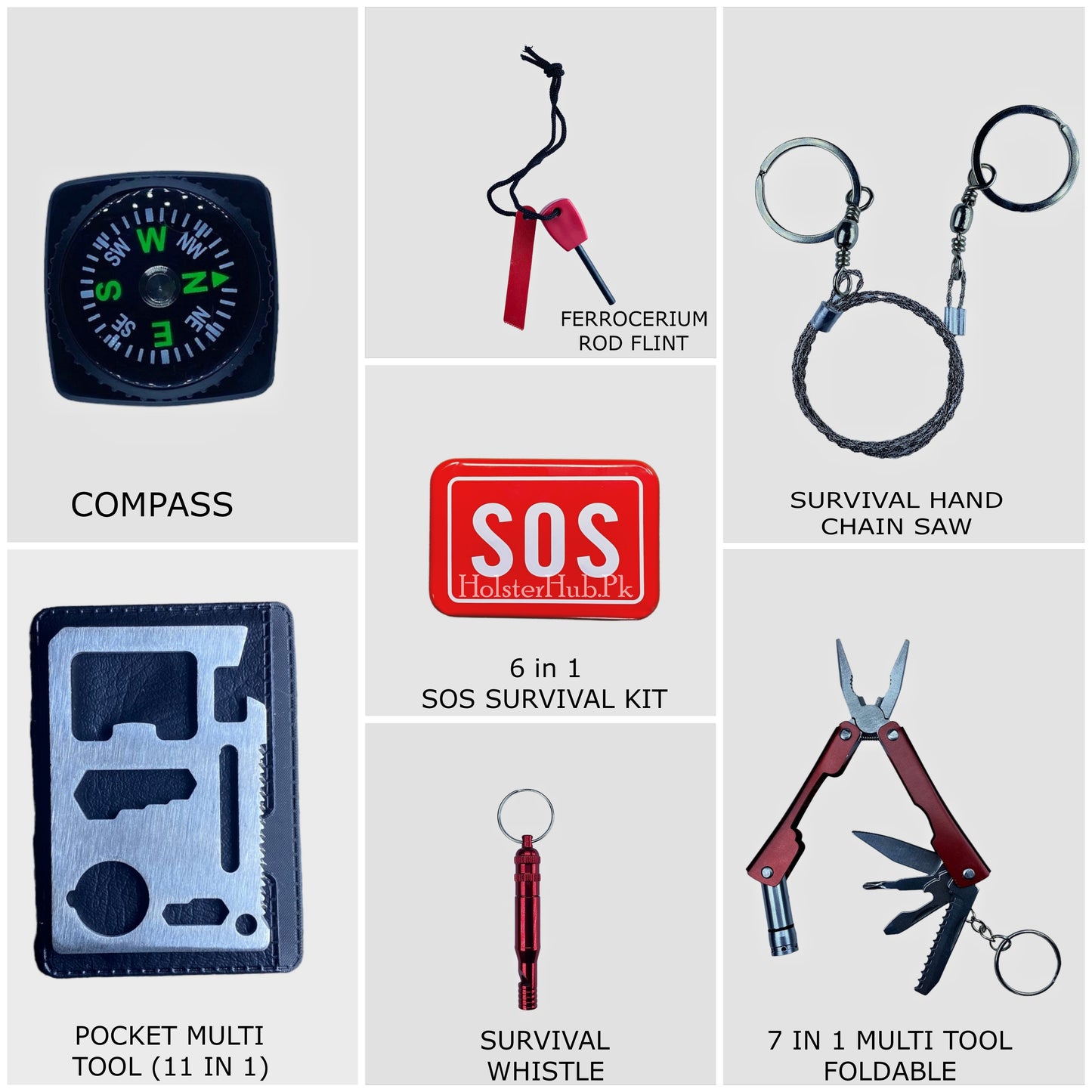 SOS Outdoor Survival Kit