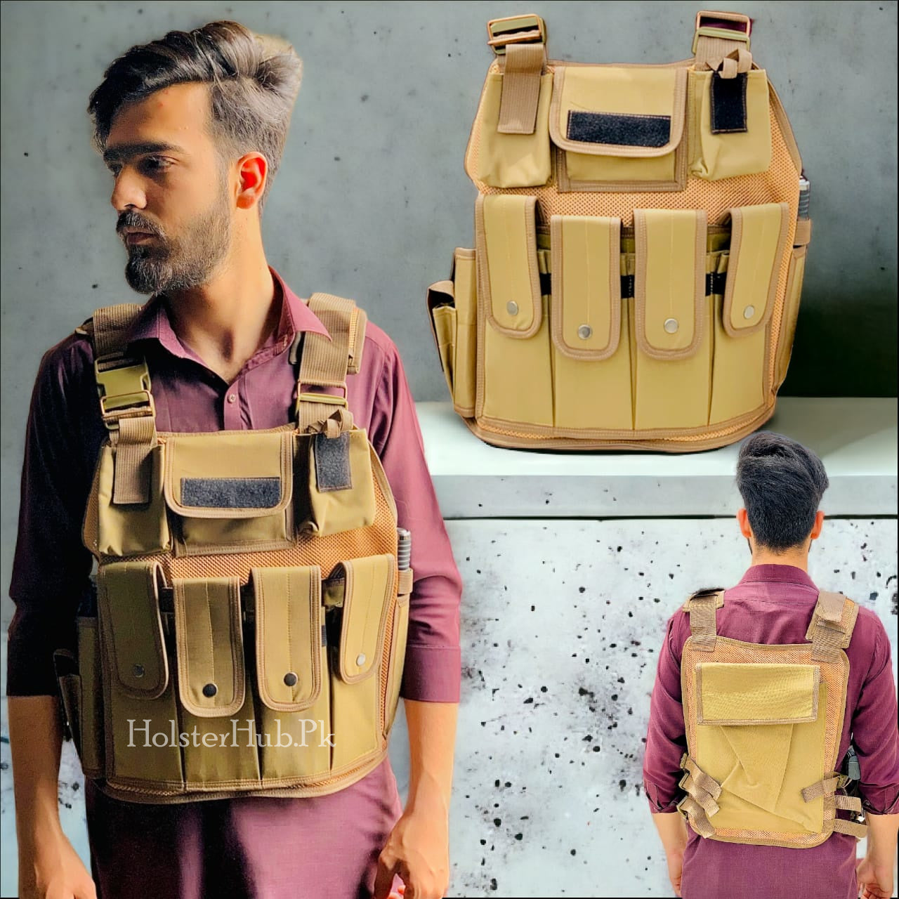 Tactical AK47 Jacket With Multiple Magzines Space | (PC-11 B).