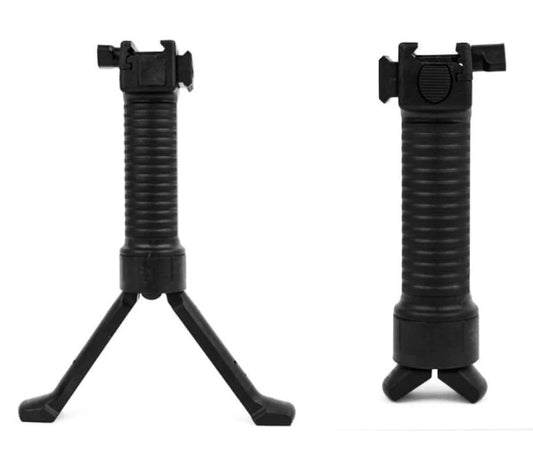 Polymer Handguard Grip with Built-In Bipod for Picatinny Rail