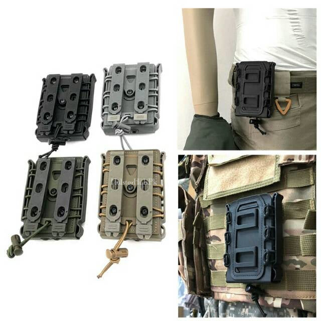 Elite Series Tactical Mag Holsters – Universal Dual Pouch for 7.62mm and 5.56mm Mags (1 piece)