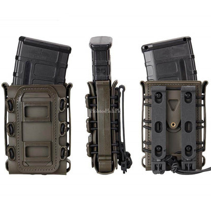 Elite Series Tactical Mag Holsters – Universal Dual Pouch for 7.62mm and 5.56mm Mags (1 piece)