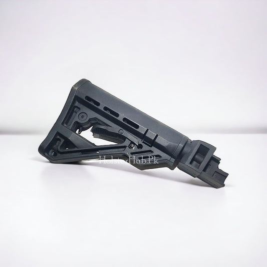 AK 47: Polymer Buttstock in Black - Easy Replacement for Wooden Stocks