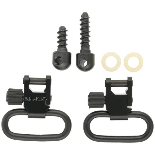 Quick Detachable Black Super Sling Swivel Mount Set S-10012 - Effortless Sling Attachment for Superior Carry