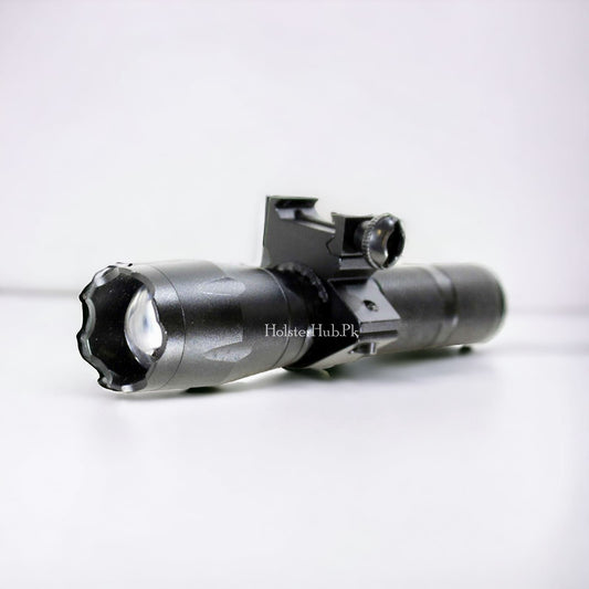 Tactical Rail Master Pro: Flashlight for 20mm Picatinny Rail – M16, M4, AR15 Compatible