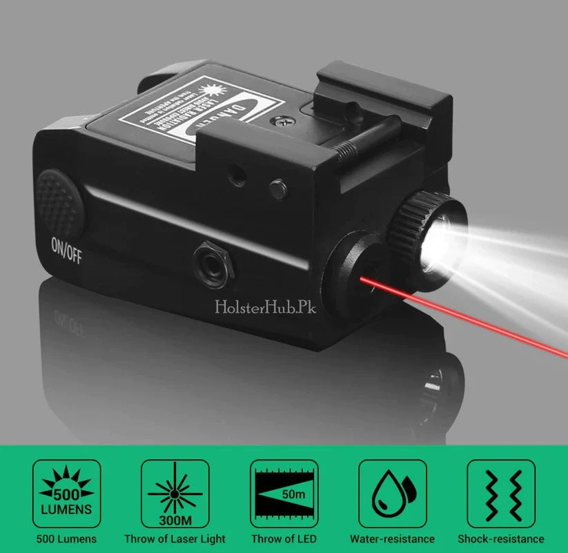 CombatLum™ Tactical Red Laser Sight & Light Combo