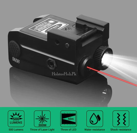 "CombatLum™ Tactical Red Laser Sight & Light Combo"