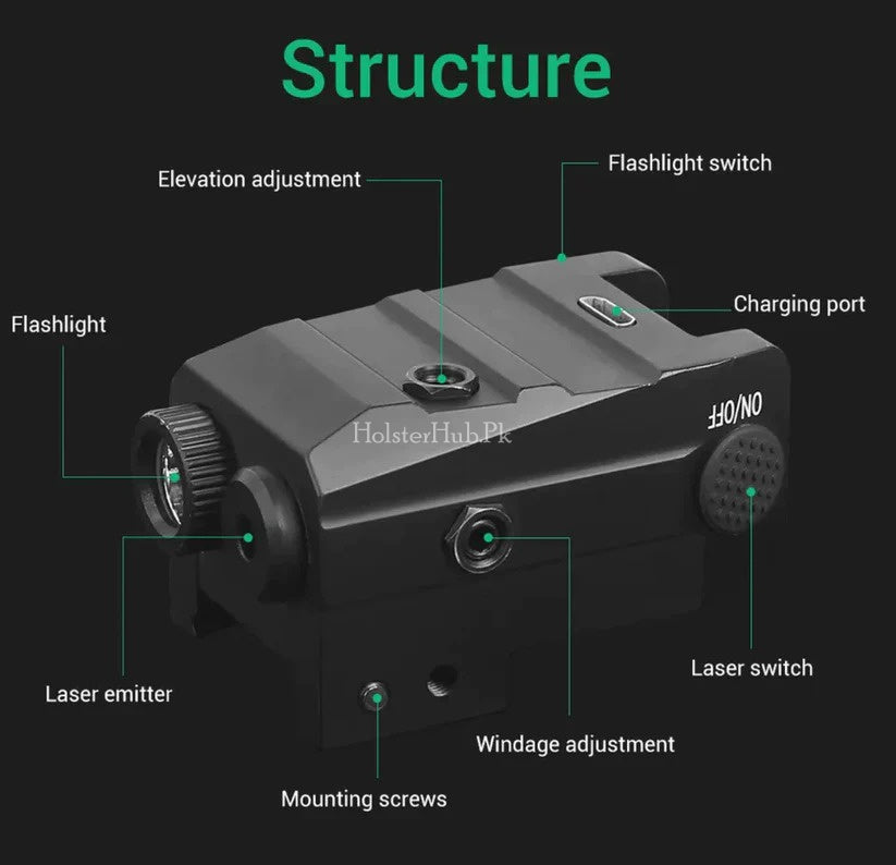 CombatLum™ Tactical Red Laser Sight & Light Combo