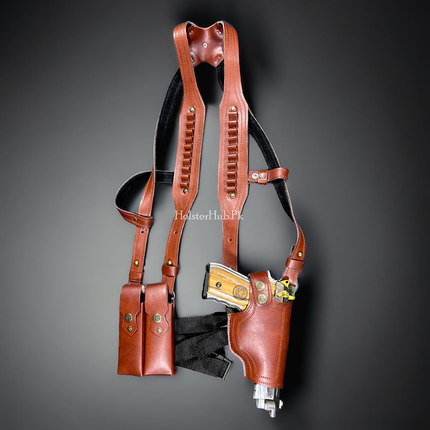 Premium Leather Holster Waistcoat | (PC-04 L)