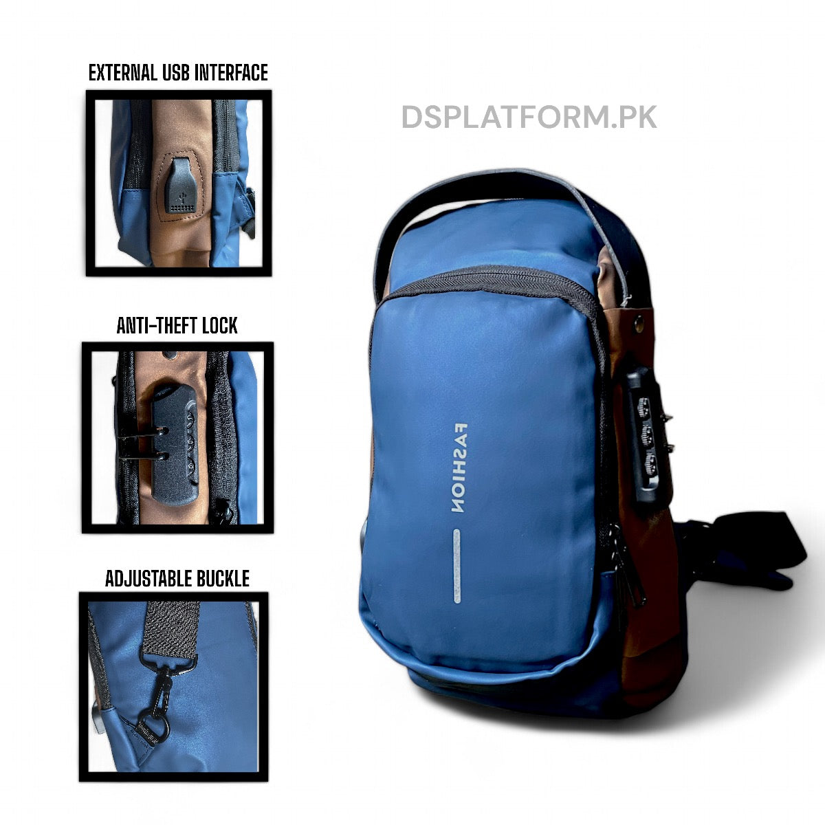 Anti-theft Crossbody Sling Bag Waterproof