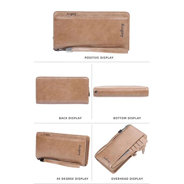 🔥FLAT 45% OFF | Men’s Leather Zipper Wallet and Mobile Holder | Limited Stock ⚠️