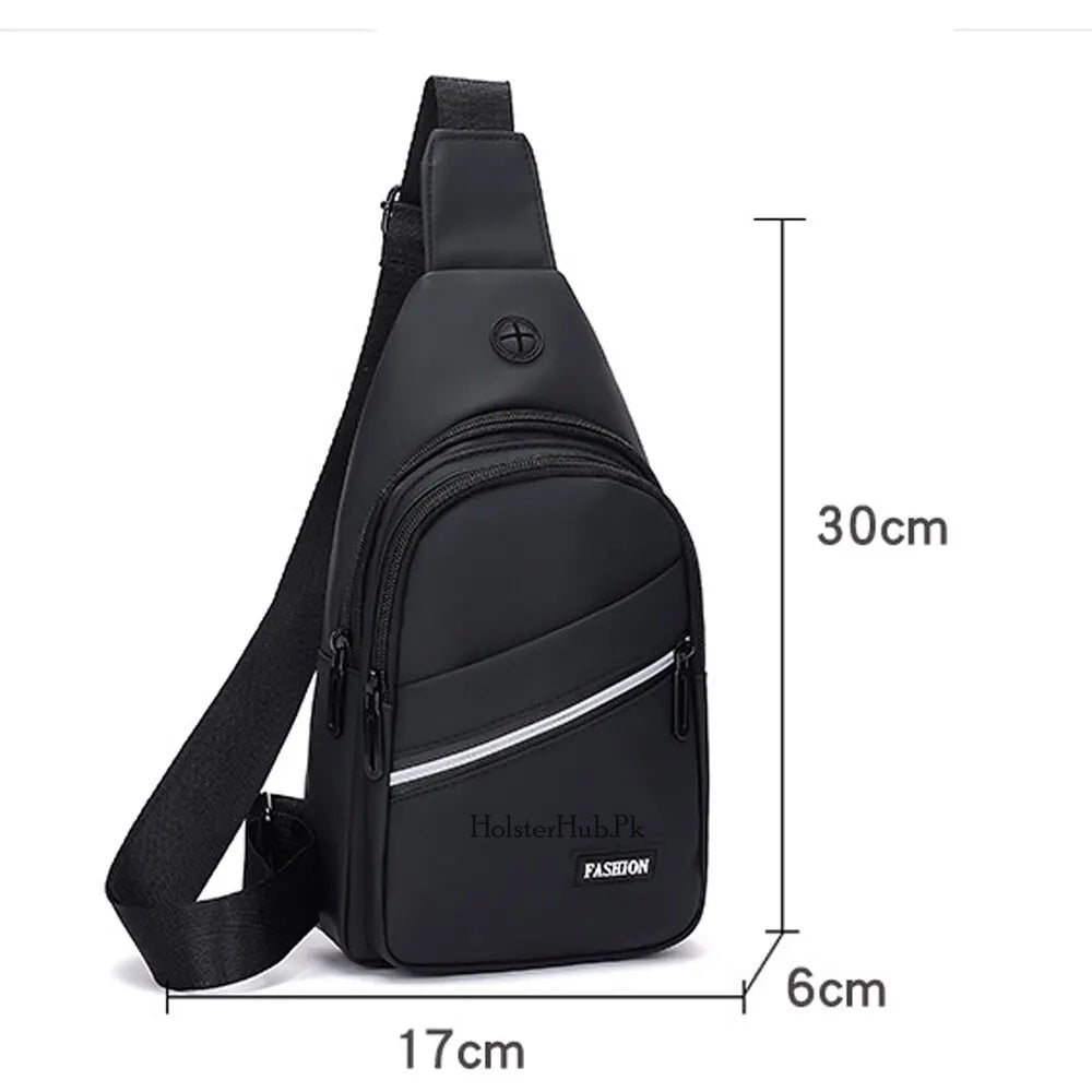 Men's Waterproof USB Crossbody Bag